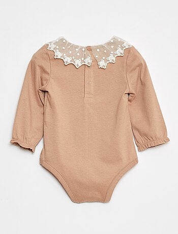 Body avec collerette en dentelle