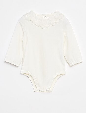 Body avec collerette en dentelle