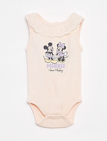 Body côtelé avec col brodé 'Disney'