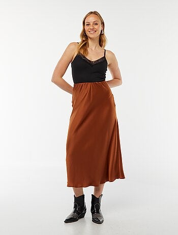 Body côtelé uni avec dentelle