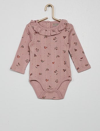 Body Manches Longues Bebe Fille Pas Cher Et Lot Mode Bebe Fille Bebe Violet Kiabi