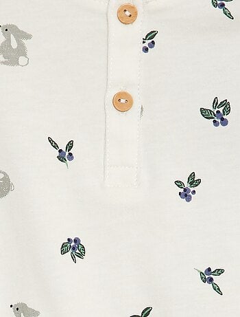 Body manches longues à motif