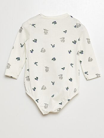 Body manches longues à motif