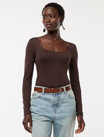 Body manches longues et col rond