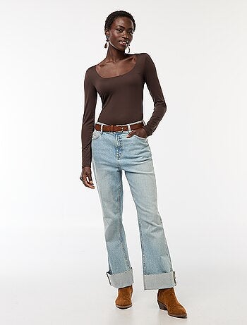 Body manches longues et col rond