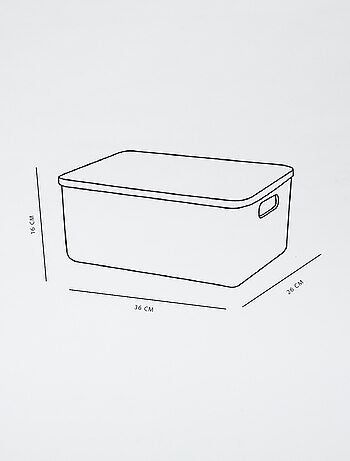 Boite de rangement avec couvercle