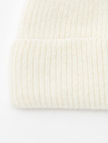 Bonnet côtelé avec revers