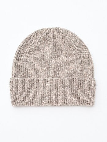 Bonnet côtelé avec revers
