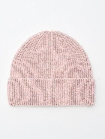 Bonnet côtelé avec revers