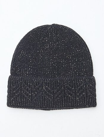 Bonnet côtelé brillant