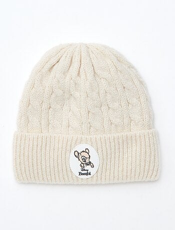 Bonnet côtelé et torsadé 'Bambi' 'Disney'