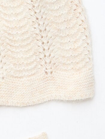 Bonnet en maille fantaisie