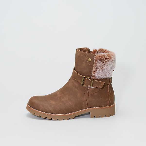 boots fourrure femme