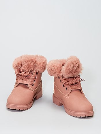 bottines femme rose