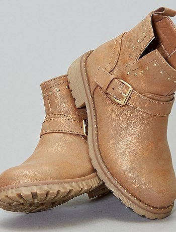 Boots cloutées en simili - Kiabi