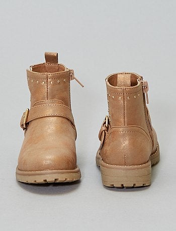 Boots cloutées en simili - Kiabi