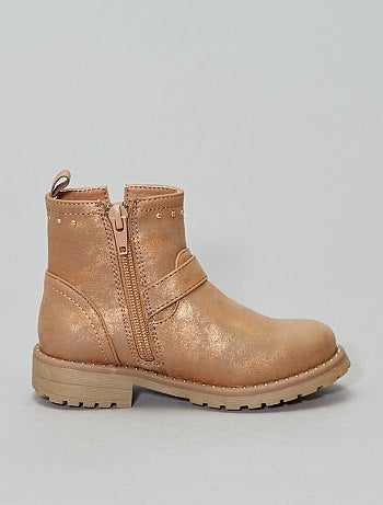 Boots cloutées en simili - Kiabi