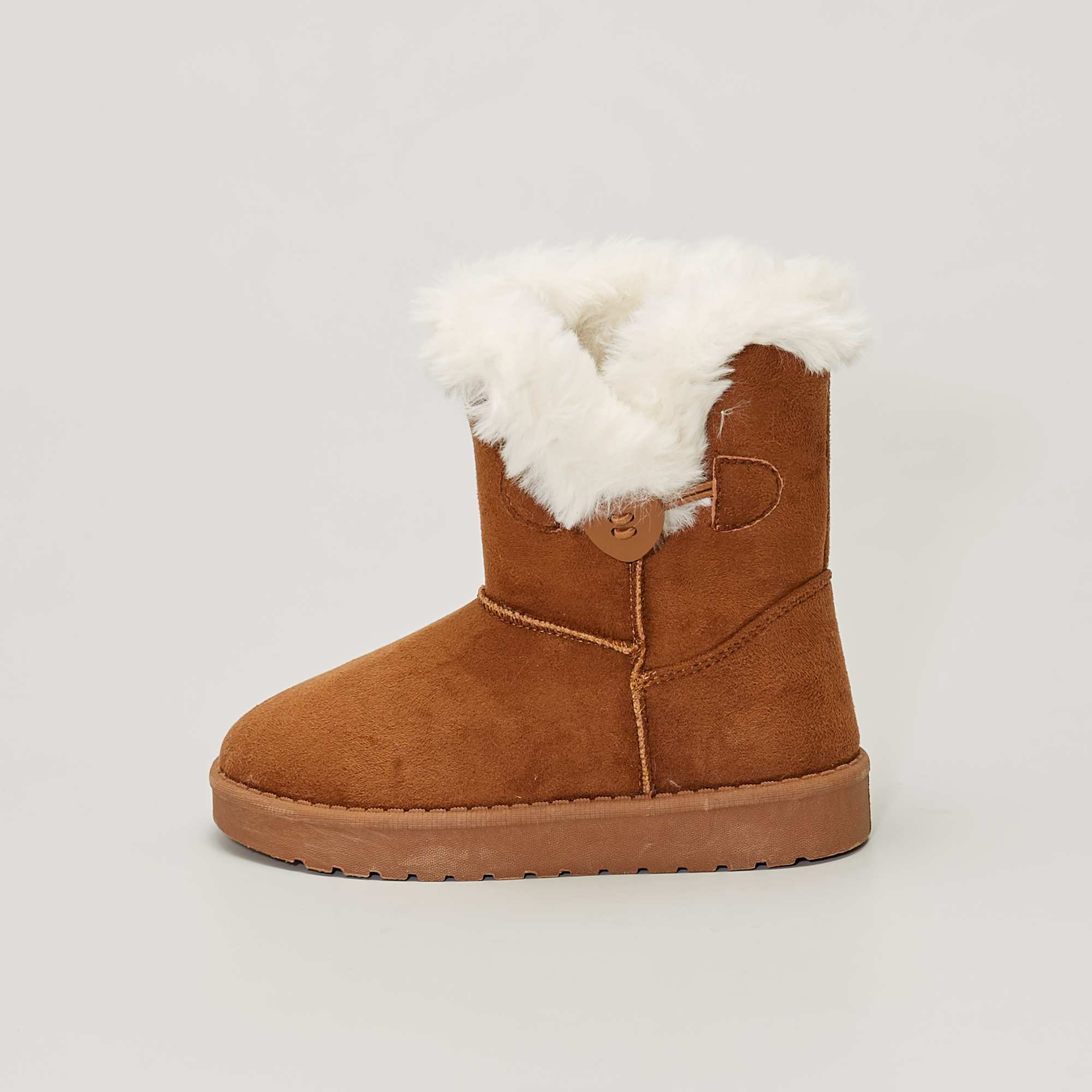 bottes suedine camel