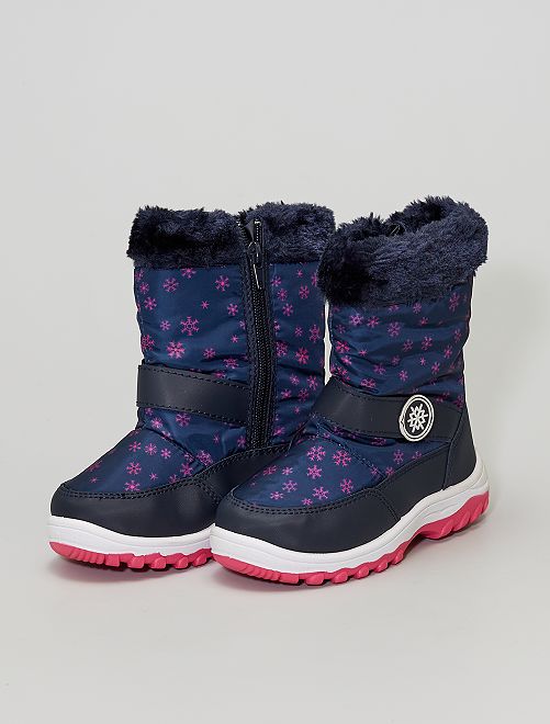 Bottes Apres Ski Bebe Fille Bleu Navy Kiabi 00