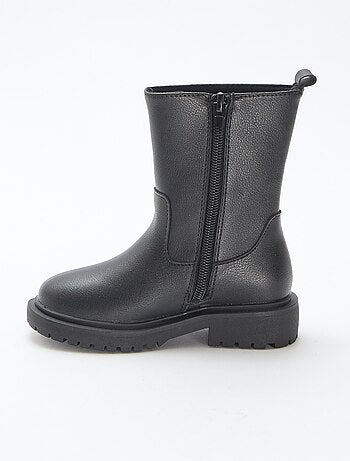 Bottes hautes zippées