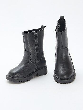 Bottes hautes zippées