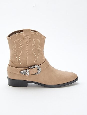 Bottes santiags à sangle