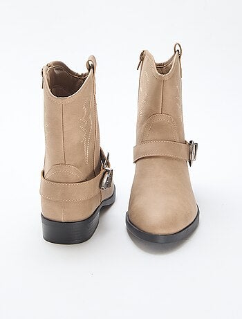 Bottes santiags à sangle