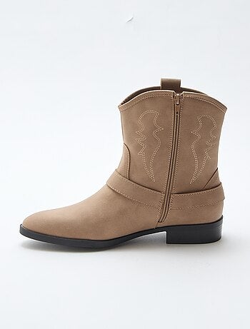 Bottes santiags à sangle