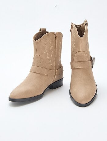 Bottes santiags à sangle