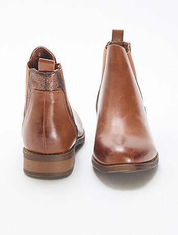 Bottine chelsea brillantes