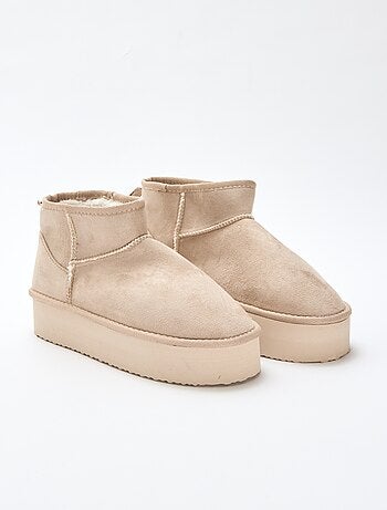 Bottines courtes en suédine