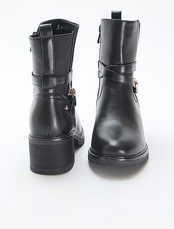 Bottines élastiquées à sangles