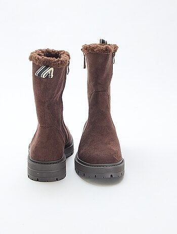 Bottines en suédine