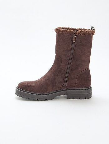 Bottines en suédine