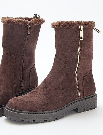 Bottines en suédine