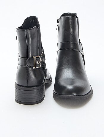 Bottines rock en simili