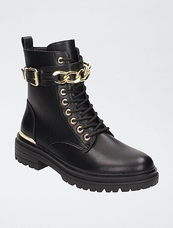 Bottines type rangers