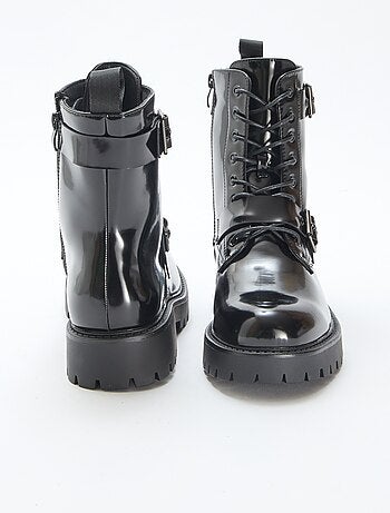 Bottines vernies unies
