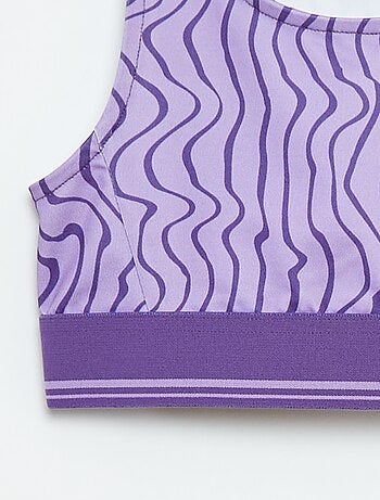 Brassière de sport en matière stretch