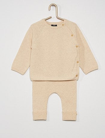 Ensemble Barboteuse Bebe Fille Bebe Beige Kiabi
