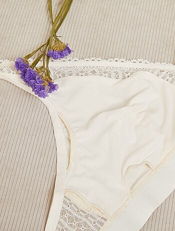Brassière post-opératoire en dentelle - Octobre Rose