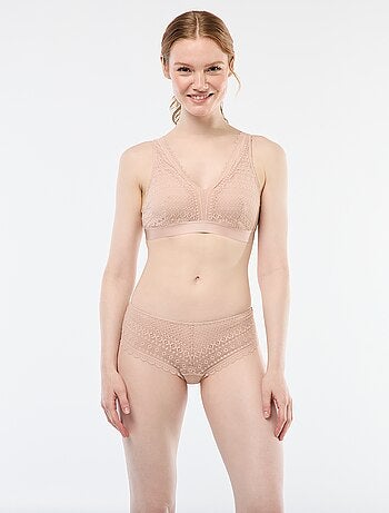 Brassière post-opératoire en dentelle