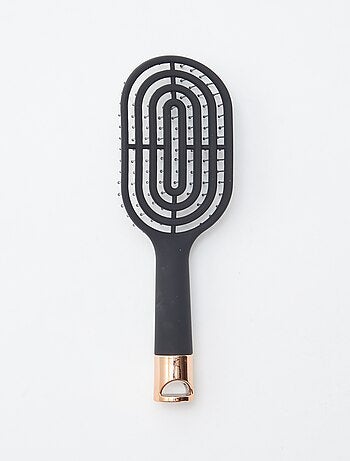 Brosse à cheveux spirale avec détail irisé