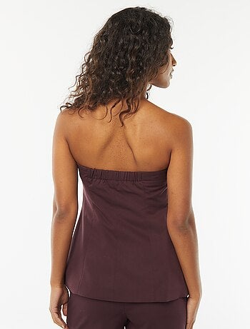 Bustier uni esprit gilet de costume