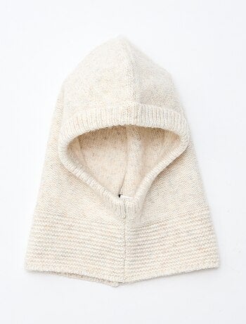 Cagoule fantaisie tricotée