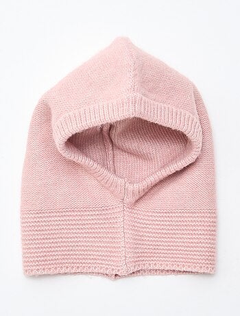 Cagoule fantaisie tricotée
