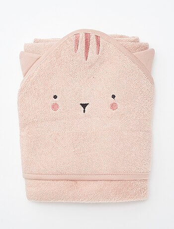 Cape de bain en éponge avec oreilles d'animaux