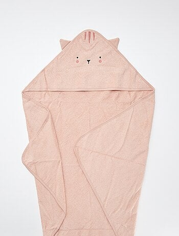 Cape de bain en éponge avec oreilles d'animaux