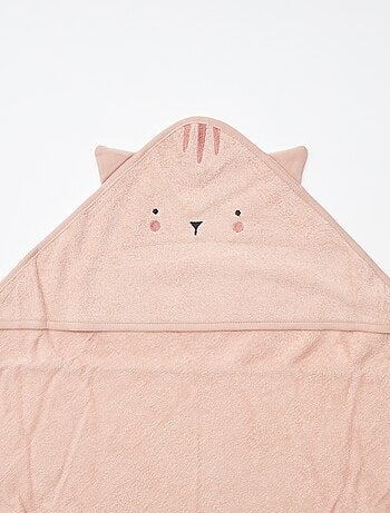 Cape de bain en éponge avec oreilles d'animaux