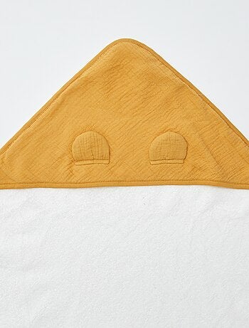 Cape de bain en gaze de coton